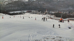 Horní část sjezdovky skiareálu Hlubočky