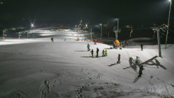 Horní část sjezdovky skiareálu Hlubočky