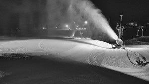 Skiareál Hlubočky - Horní část sjezdovky skiareálu Hlubočky - 21.2.2026 v 02:55