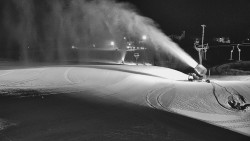 Horní část sjezdovky skiareálu Hlubočky