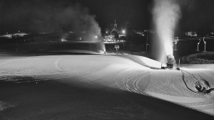 Skiareál Hlubočky - Horní část sjezdovky skiareálu Hlubočky - 21.2.2026 v 05:45