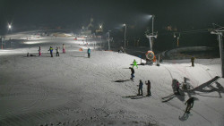 Horní část sjezdovky skiareálu Hlubočky