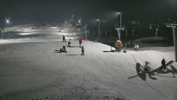 Horní část sjezdovky skiareálu Hlubočky