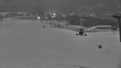 Horní část sjezdovky skiareálu Hlubočky