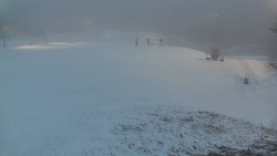 Horní část sjezdovky skiareálu Hlubočky