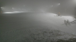 Horní část sjezdovky skiareálu Hlubočky