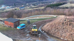 Horní část sjezdovky skiareálu Hlubočky