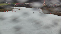 Horní část sjezdovky skiareálu Hlubočky