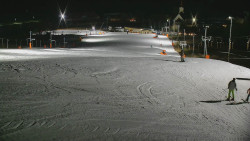 Horní část sjezdovky skiareálu Hlubočky