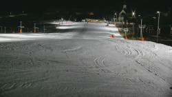 Horní část sjezdovky skiareálu Hlubočky