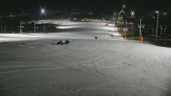 Horní část sjezdovky skiareálu Hlubočky