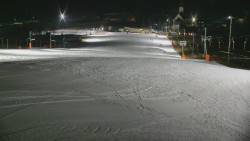 Horní část sjezdovky skiareálu Hlubočky