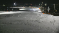 Horní část sjezdovky skiareálu Hlubočky