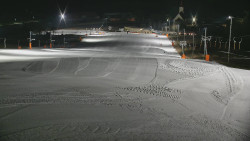 Horní část sjezdovky skiareálu Hlubočky