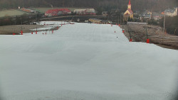 Horní část sjezdovky skiareálu Hlubočky