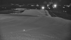 Skiareál Hlubočky - Horní část sjezdovky skiareálu Hlubočky - 2.3.2026 v 03:40