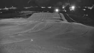 Skiareál Hlubočky - Horní část sjezdovky skiareálu Hlubočky - 2.3.2026 v 04:50