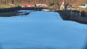 Skiareál Hlubočky - Horní část sjezdovky skiareálu Hlubočky - 2.3.2026 v 07:40
