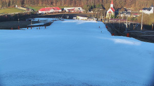 Skiareál Hlubočky - Horní část sjezdovky skiareálu Hlubočky - 2.3.2026 v 07:45
