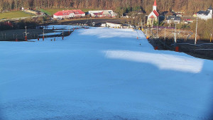 Skiareál Hlubočky - Horní část sjezdovky skiareálu Hlubočky - 2.3.2026 v 07:50