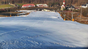 Skiareál Hlubočky - Horní část sjezdovky skiareálu Hlubočky - 2.3.2026 v 08:20