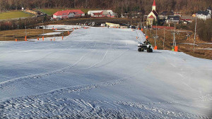 Skiareál Hlubočky - Horní část sjezdovky skiareálu Hlubočky - 2.3.2026 v 09:00