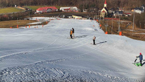 Skiareál Hlubočky - Horní část sjezdovky skiareálu Hlubočky - 2.3.2026 v 09:20