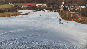 Skiareál Hlubočky - Horní část sjezdovky skiareálu Hlubočky - 2.3.2026 v 09:30