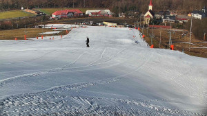 Skiareál Hlubočky - Horní část sjezdovky skiareálu Hlubočky - 2.3.2026 v 09:50
