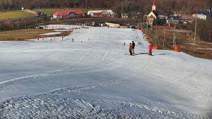 Skiareál Hlubočky - Horní část sjezdovky skiareálu Hlubočky - 2.3.2026 v 09:55