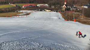 Skiareál Hlubočky - Horní část sjezdovky skiareálu Hlubočky - 2.3.2026 v 10:00