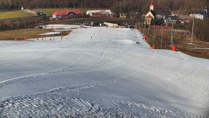 Skiareál Hlubočky - Horní část sjezdovky skiareálu Hlubočky - 2.3.2026 v 10:10