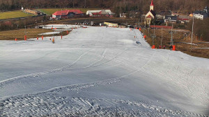 Skiareál Hlubočky - Horní část sjezdovky skiareálu Hlubočky - 2.3.2026 v 10:20