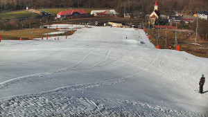 Skiareál Hlubočky - Horní část sjezdovky skiareálu Hlubočky - 2.3.2026 v 10:25