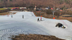 Skiareál Hlubočky - Horní část sjezdovky skiareálu Hlubočky - 2.3.2026 v 10:50