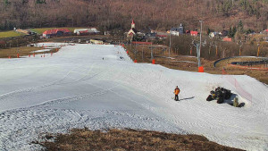 Skiareál Hlubočky - Horní část sjezdovky skiareálu Hlubočky - 2.3.2026 v 11:25