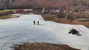 Skiareál Hlubočky - Horní část sjezdovky skiareálu Hlubočky - 2.3.2026 v 12:00