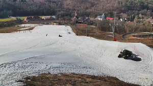 Skiareál Hlubočky - Horní část sjezdovky skiareálu Hlubočky - 2.3.2026 v 13:55