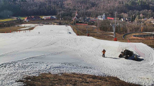 Skiareál Hlubočky - Horní část sjezdovky skiareálu Hlubočky - 2.3.2026 v 14:30