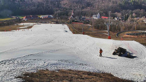 Skiareál Hlubočky - Horní část sjezdovky skiareálu Hlubočky - 2.3.2026 v 14:40