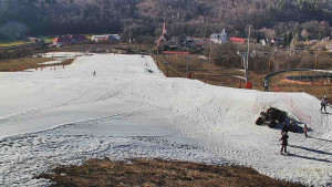 Skiareál Hlubočky - Horní část sjezdovky skiareálu Hlubočky - 2.3.2026 v 14:45