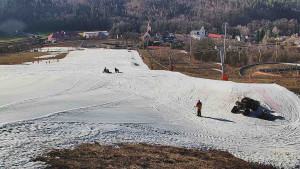 Skiareál Hlubočky - Horní část sjezdovky skiareálu Hlubočky - 2.3.2026 v 14:55