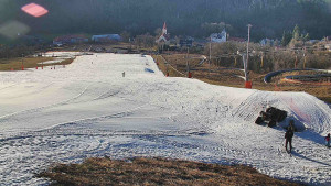 Skiareál Hlubočky - Horní část sjezdovky skiareálu Hlubočky - 2.3.2026 v 16:15