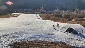 Skiareál Hlubočky - Horní část sjezdovky skiareálu Hlubočky - 2.3.2026 v 16:20
