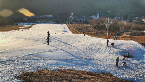 Skiareál Hlubočky - Horní část sjezdovky skiareálu Hlubočky - 2.3.2026 v 16:55