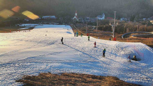 Skiareál Hlubočky - Horní část sjezdovky skiareálu Hlubočky - 2.3.2026 v 17:05