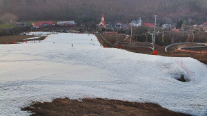 Skiareál Hlubočky - Horní část sjezdovky skiareálu Hlubočky - 2.3.2026 v 17:35