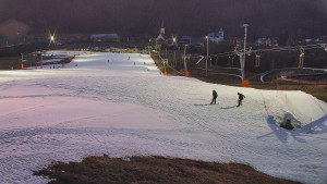 Skiareál Hlubočky - Horní část sjezdovky skiareálu Hlubočky - 2.3.2026 v 18:00