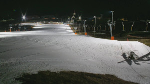 Skiareál Hlubočky - Horní část sjezdovky skiareálu Hlubočky - 2.3.2026 v 18:55