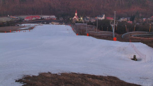 Skiareál Hlubočky - Horní část sjezdovky skiareálu Hlubočky - 3.3.2026 v 06:05